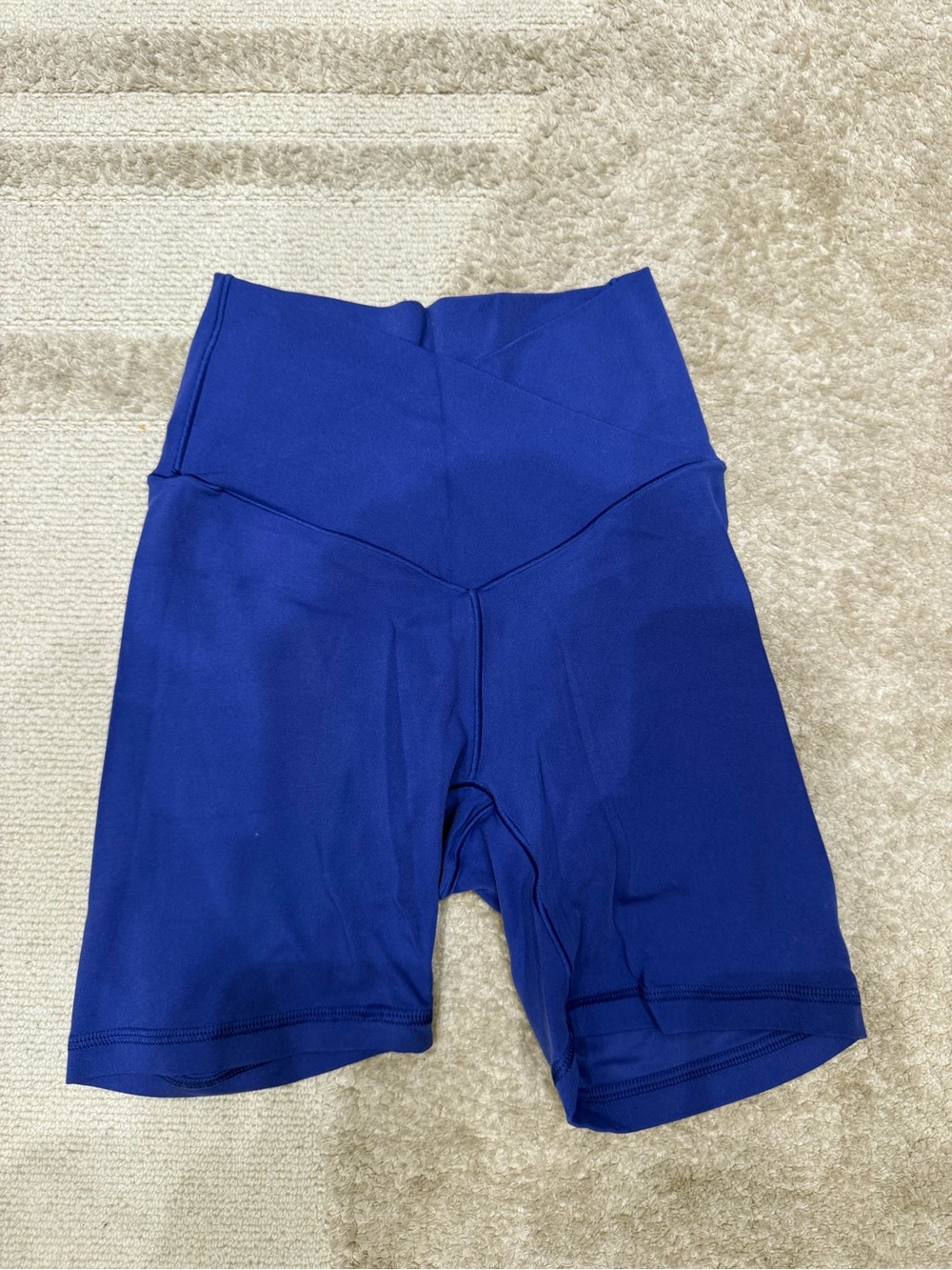 aerie High-Waist Bike Shorts in Royal Blue